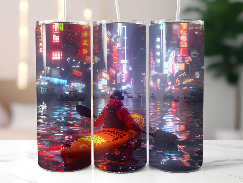 Cyberpunk Summer 3 Tumbler Wrap - CraftNest - Digital Crafting and Art