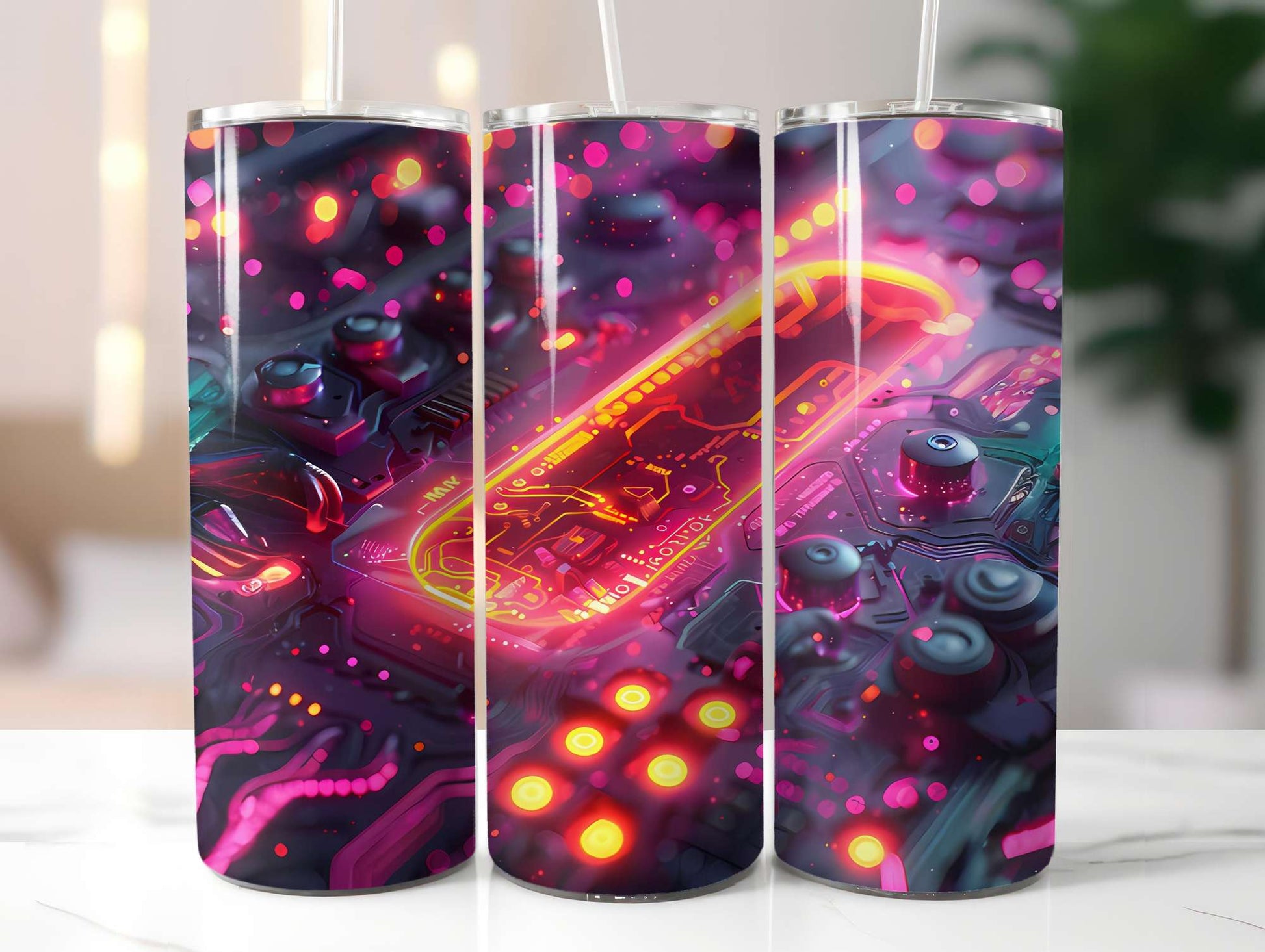 Cyberpunk Summer 4 Tumbler Wrap - CraftNest - Digital Crafting and Art