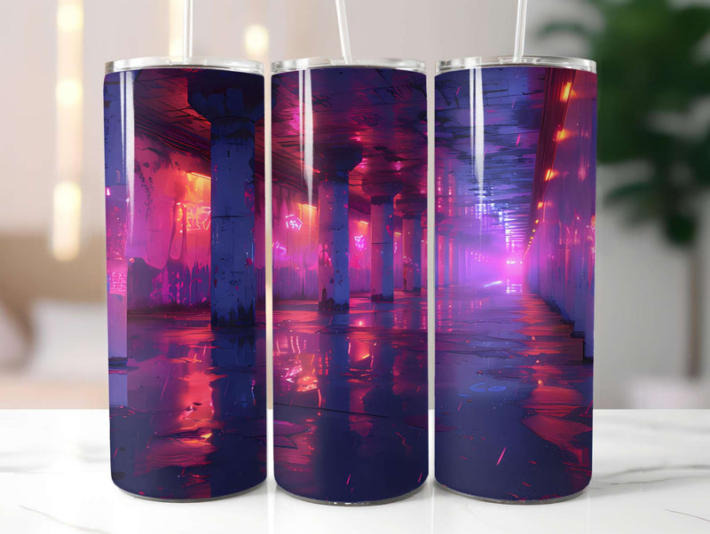 Cyberpunk Summer 2 Tumbler Wrap - CraftNest - Digital Crafting and Art