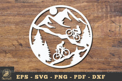 Forest Cycling Papercut SVG Bundle - CraftNest - Digital Crafting and Art