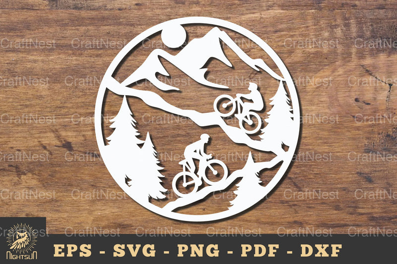 Forest Cycling Papercut SVG Bundle - CraftNest - Digital Crafting and Art