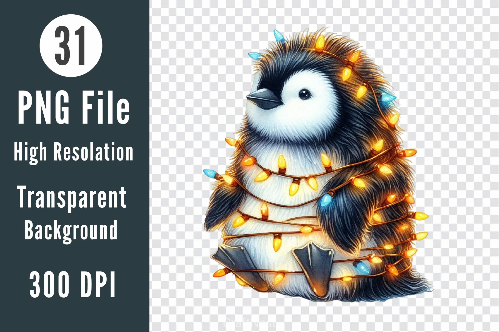 Cute Penguin Christmas Clipart Bundle 2 - CraftNest - Digital Crafting and Art