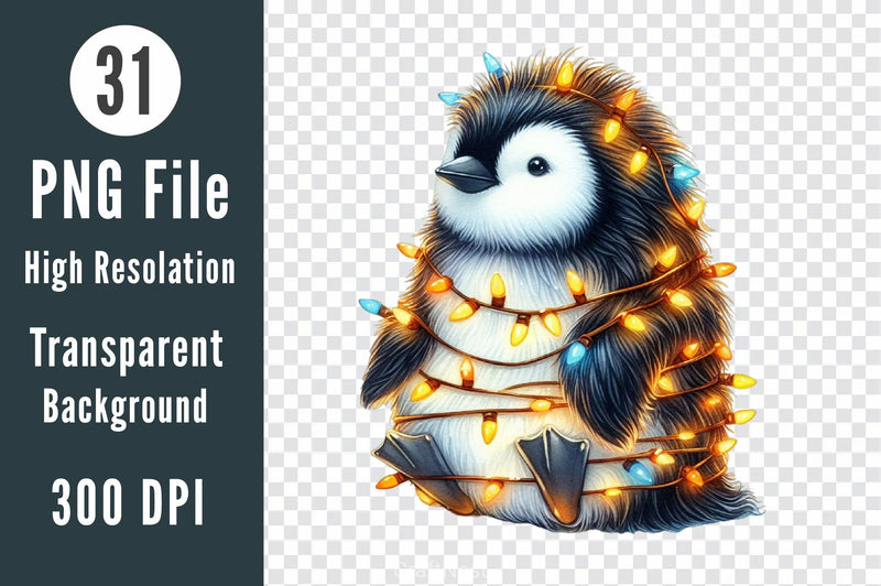 Cute Penguin Christmas Clipart Bundle 2 - CraftNest - Digital Crafting and Art