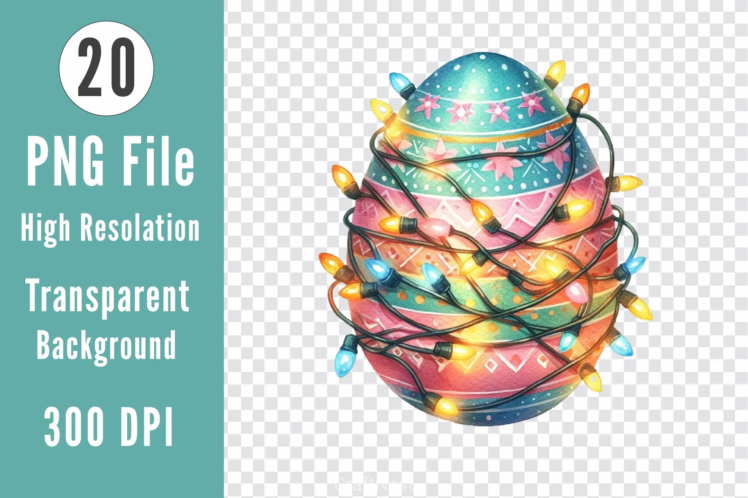Easter Egg Clipart Bundle 4 - CraftNest - Digital Crafting and Art