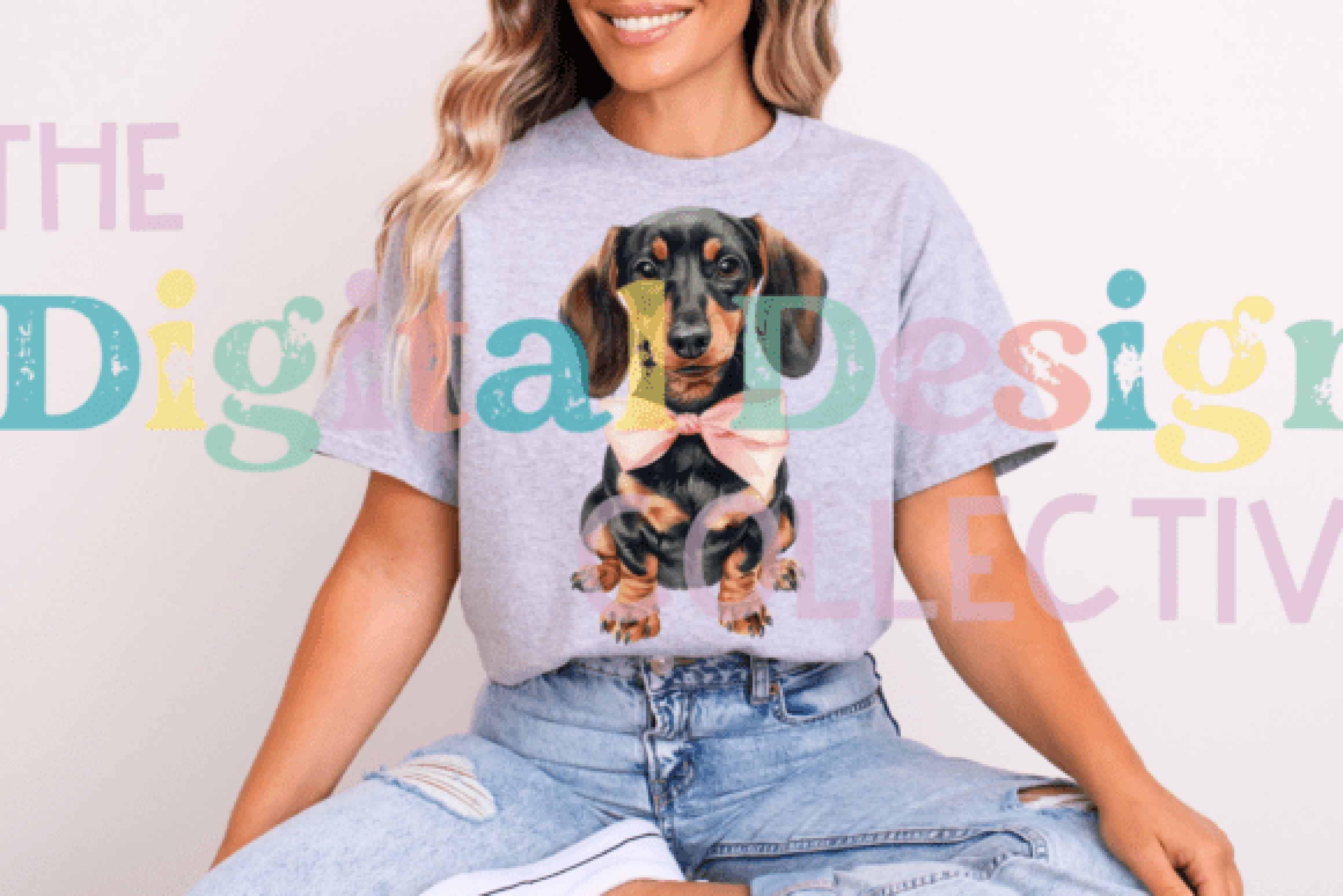 Dachshund Coquette Bow Dog Accessory Clipart Bundle