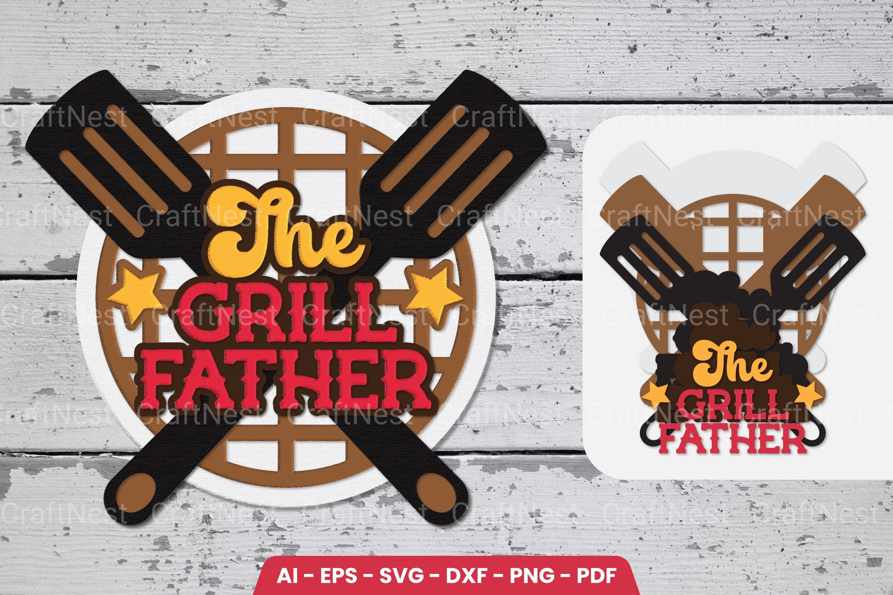 Dad's BBQ Laser Cut SVG Bundle