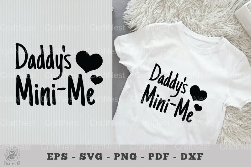 Daddy's Mini-Me Baby Quotes Clipart Bundle - CraftNest - Digital Crafting and Art