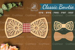 Daisy Flower Laser Cut Bowtie Clipart Bundle - CraftNest - Digital Crafting and Art