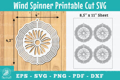 Daisy Flower Wind Spinner Clipart Bundle - CraftNest - Digital Crafting and Art
