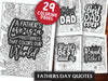 Father's Day Quotes Coloring Book