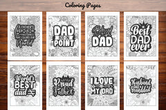 Father's Day Quotes Coloring Book - CraftNest - Digital Crafting and Art