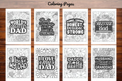 Father's Day Quotes Coloring Book - CraftNest - Digital Crafting and Art