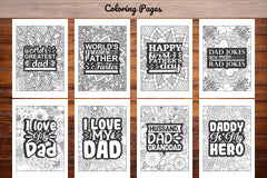 Father's Day Quotes Coloring Book - CraftNest - Digital Crafting and Art