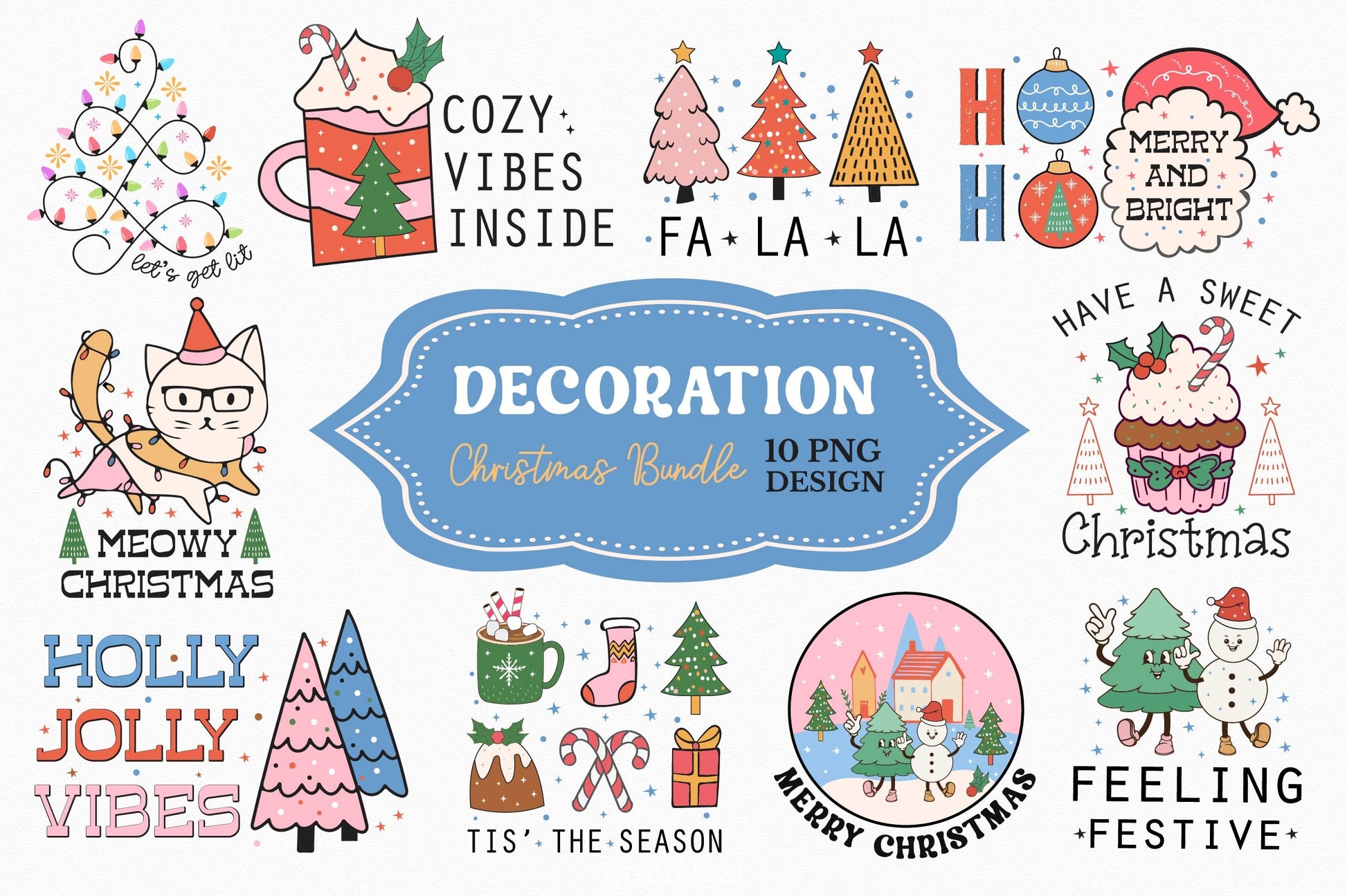 Decoration Christmas Clipart Bundle - CraftNest - Digital Crafting and Art
