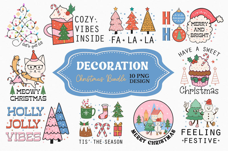 Decoration Christmas Clipart Bundle - CraftNest - Digital Crafting and Art