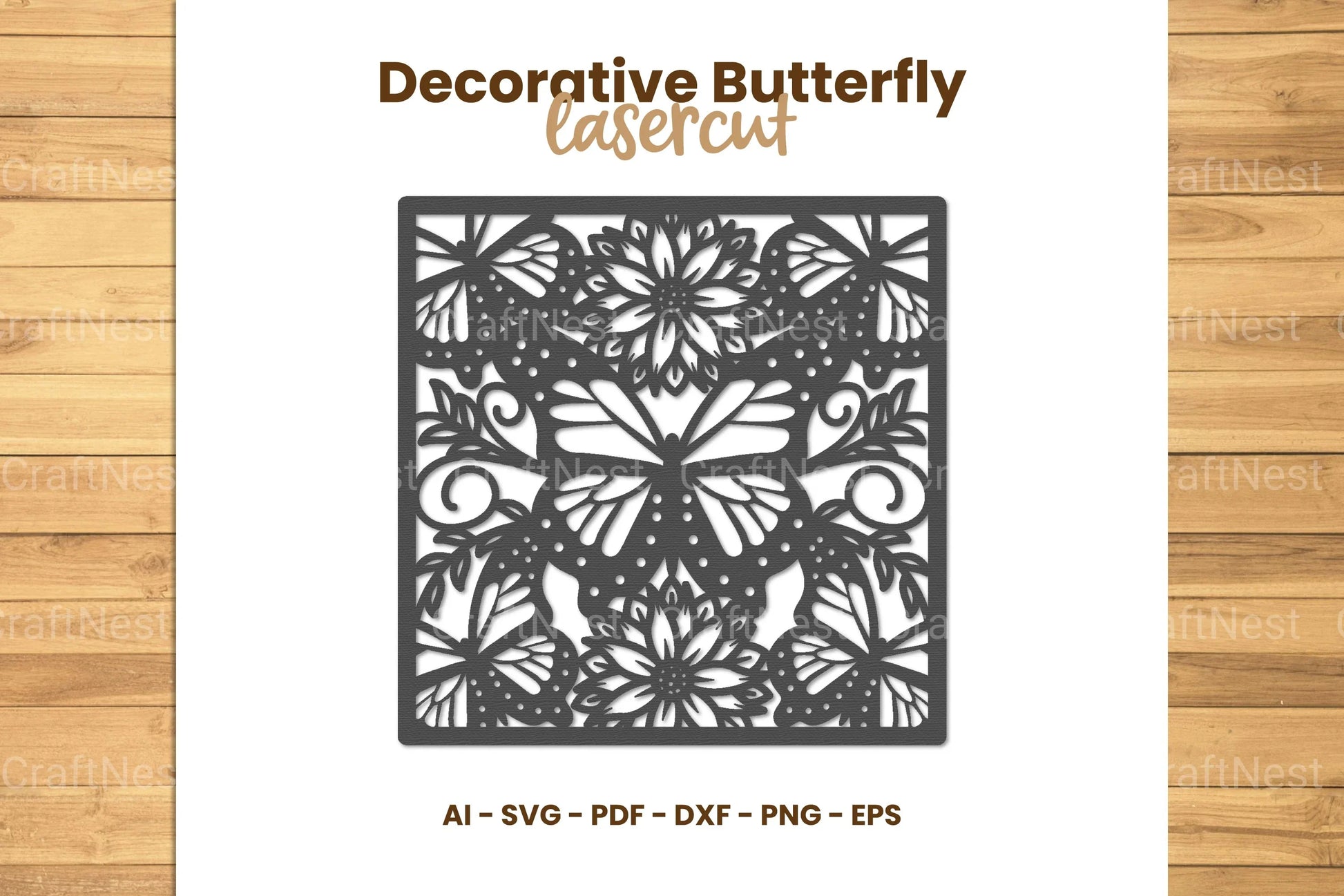 Decorative Butterfly Lasercut SVG Bundle - CraftNest - Digital Crafting and Art