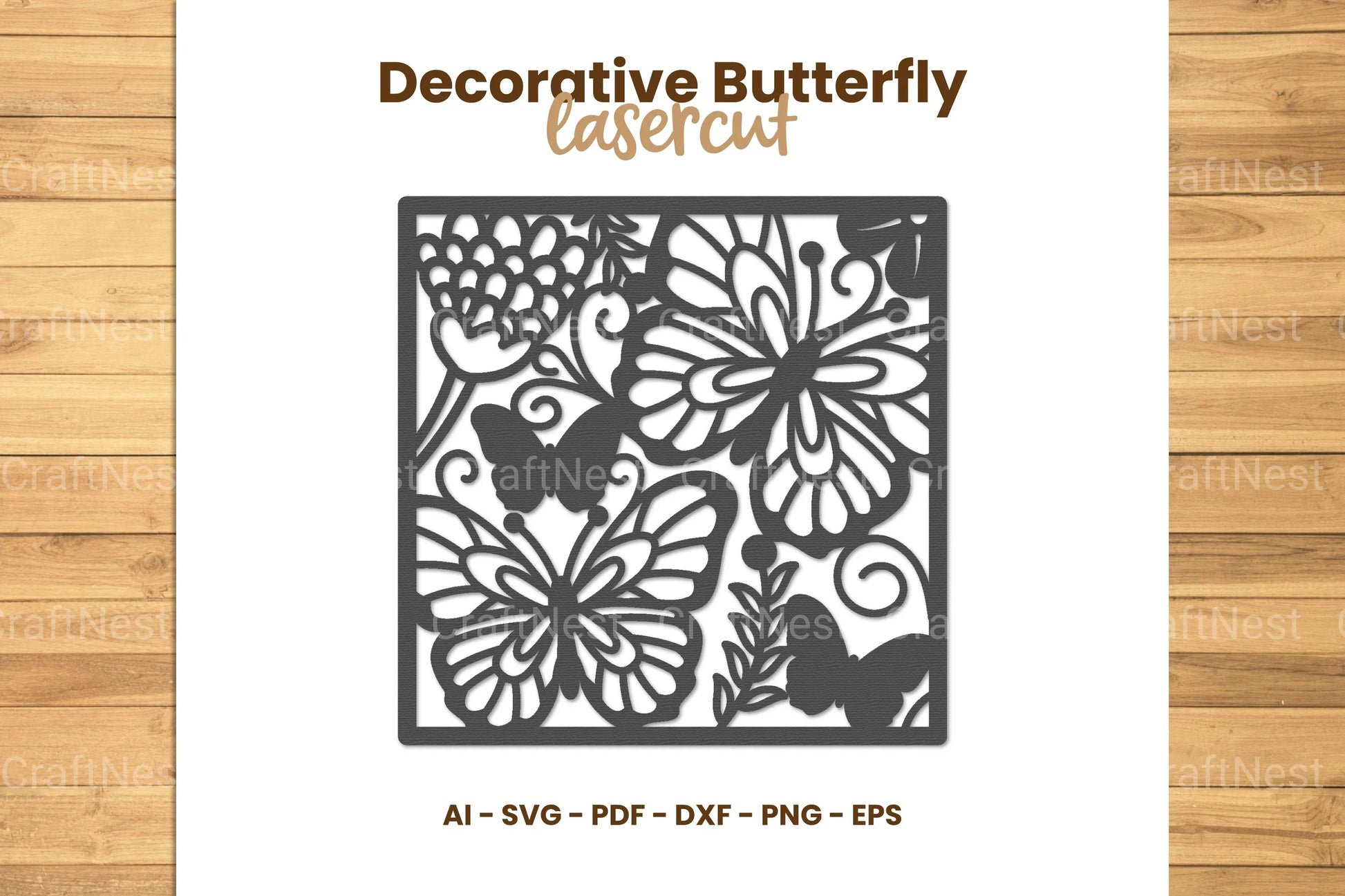 Decorative Butterfly Lasercut SVG Bundle - CraftNest - Digital Crafting and Art