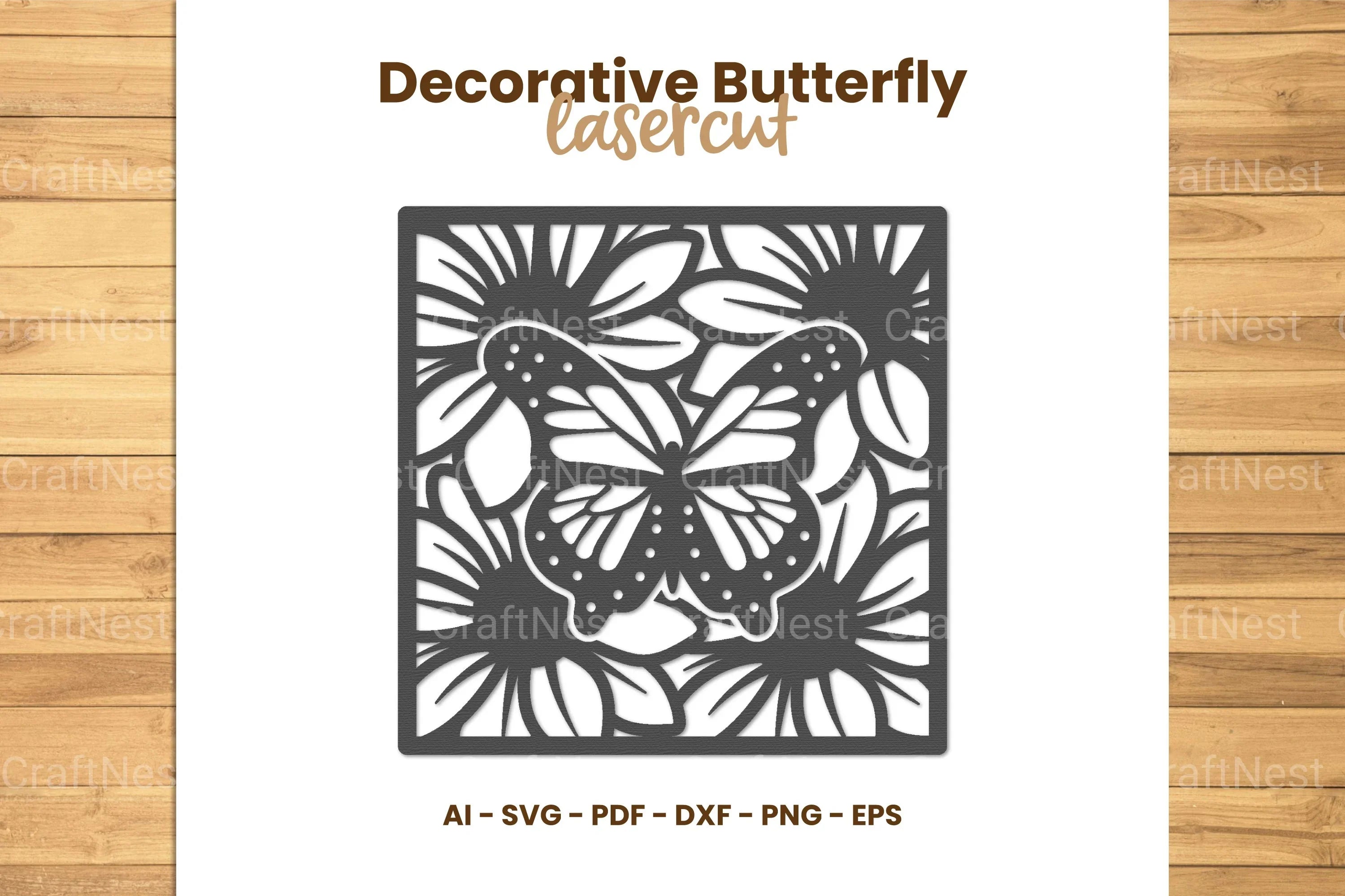 Decorative Butterfly Lasercut SVG Bundle - CraftNest - Digital Crafting and Art