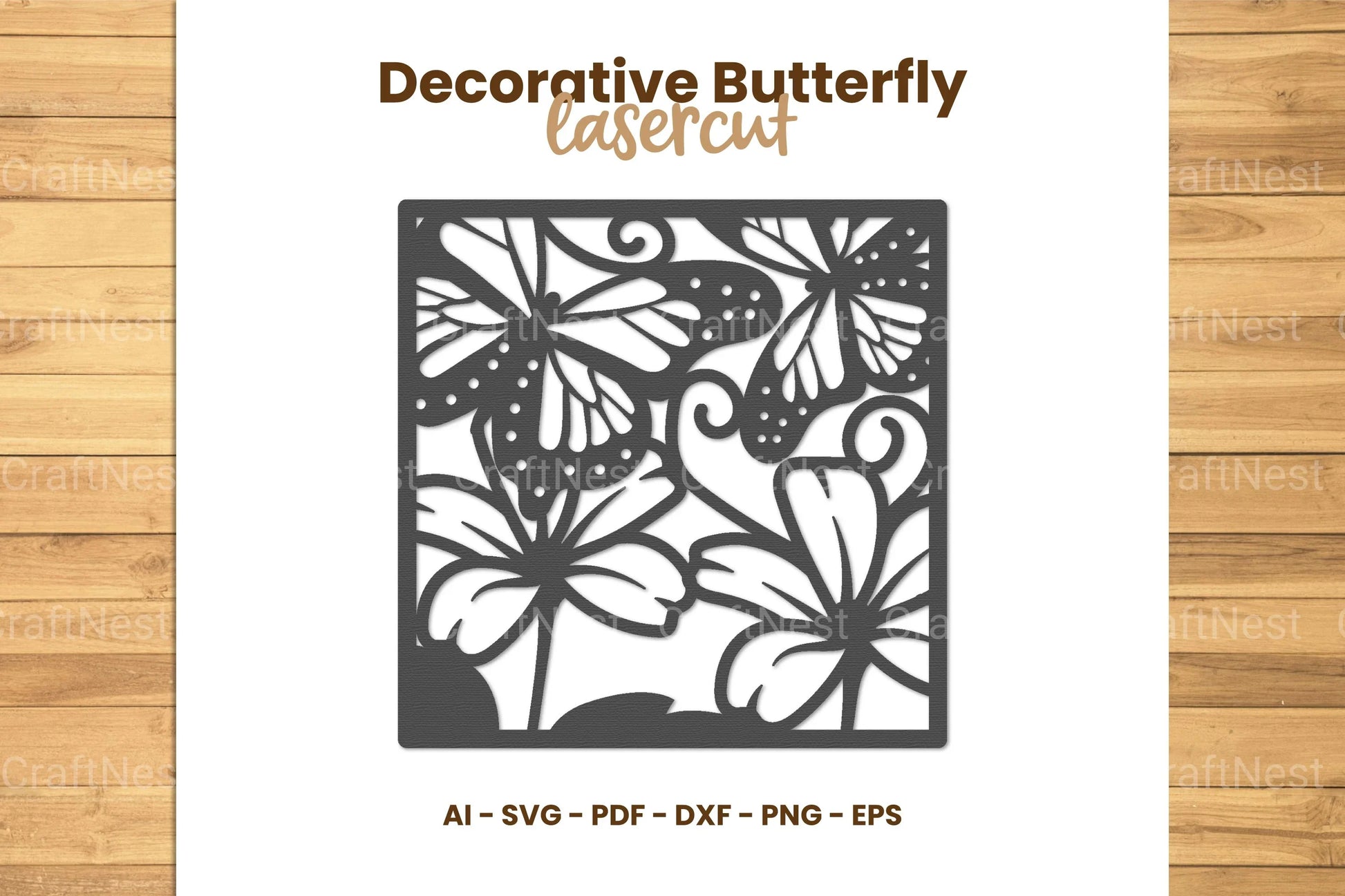Decorative Butterfly Lasercut SVG Bundle - CraftNest - Digital Crafting and Art