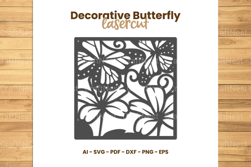 Decorative Butterfly Lasercut SVG Bundle - CraftNest - Digital Crafting and Art