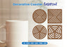 Decorative Coaster Lasercut SVG Clipart Bundle