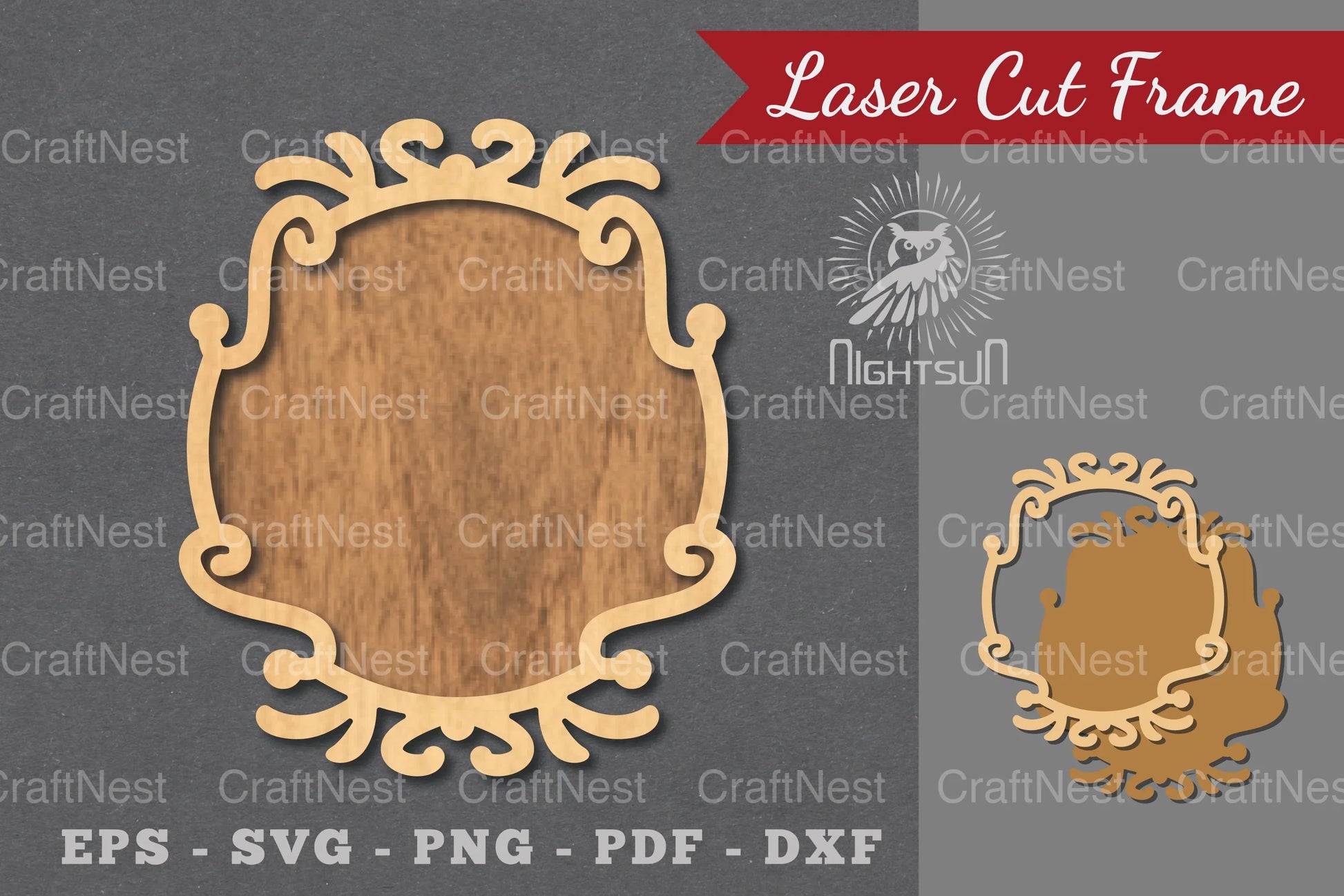 Decorative Frame Laser Cut Design Bundle - CraftNest - Digital Crafting and Art