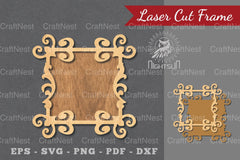 Decorative Frame Laser Cut Decoration Clipart Bundle - CraftNest - Digital Crafting and Art