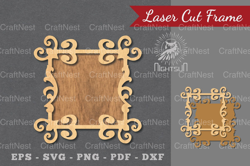 Decorative Frame Laser Cut Decoration Clipart Bundle - CraftNest - Digital Crafting and Art