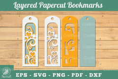 Decorative Heart 3D Papercut Bookmarks Clipart Bundle - CraftNest - Digital Crafting and Art