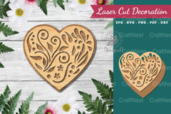 Decorative Heart Laser Cut Decoration Clipart Bundle - CraftNest - Digital Crafting and Art