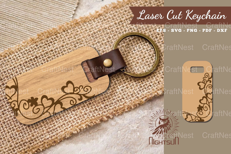 Decorative Heart Laser Cut Keychain Clipart Bundle - CraftNest - Digital Crafting and Art