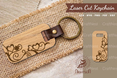Decorative Heart Laser Cut Keychain Clipart Bundle - CraftNest - Digital Crafting and Art