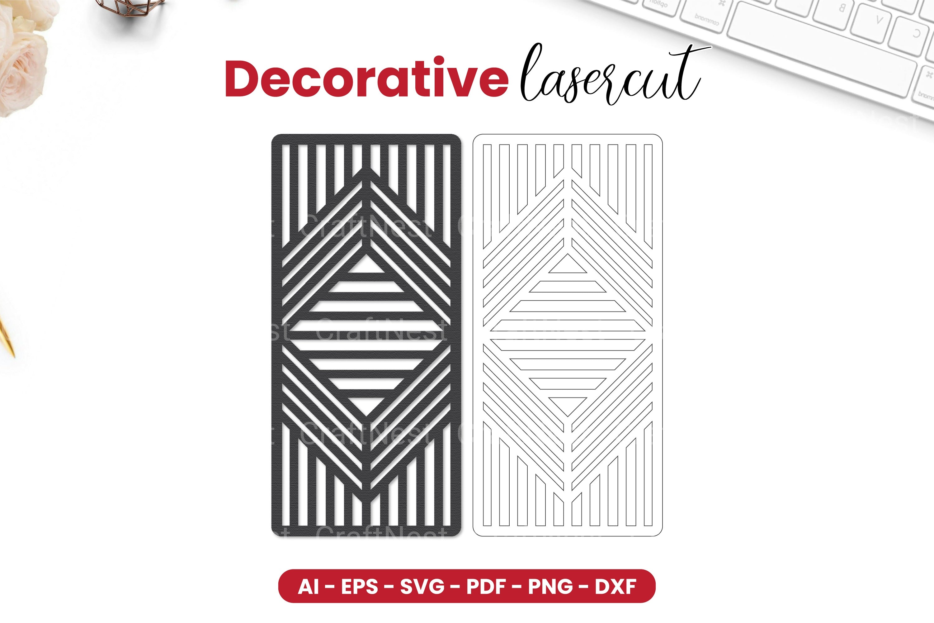 Decorative Laser Cut SVG Bundle - Clipart Collection