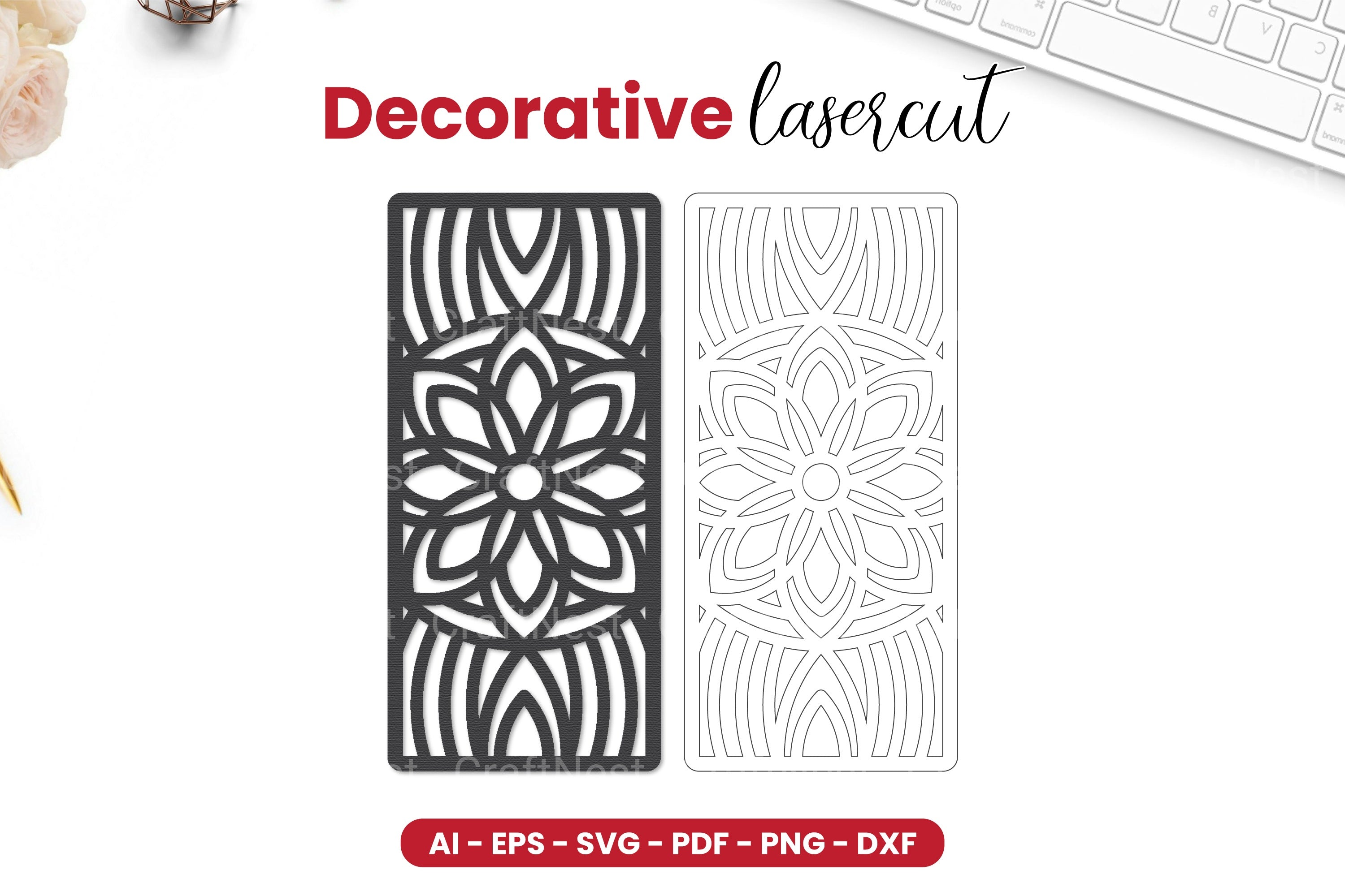 Decorative Laser Cut SVG Bundle - Clipart Collection