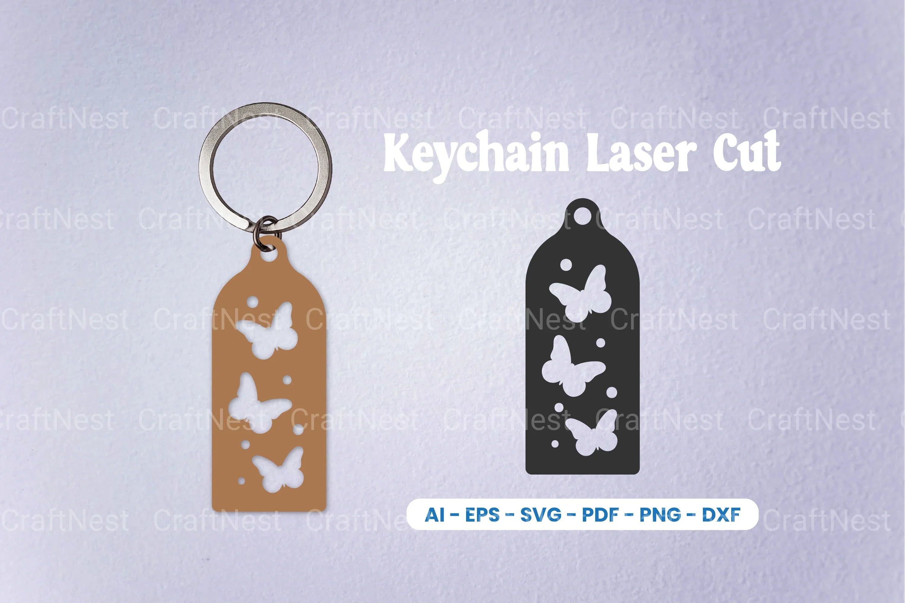 Decorative Laser Cut Keychain SVG Bundle - CraftNest - Digital Crafting and Art