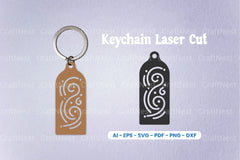 Decorative Laser Cut Keychain SVG Bundle - CraftNest - Digital Crafting and Art