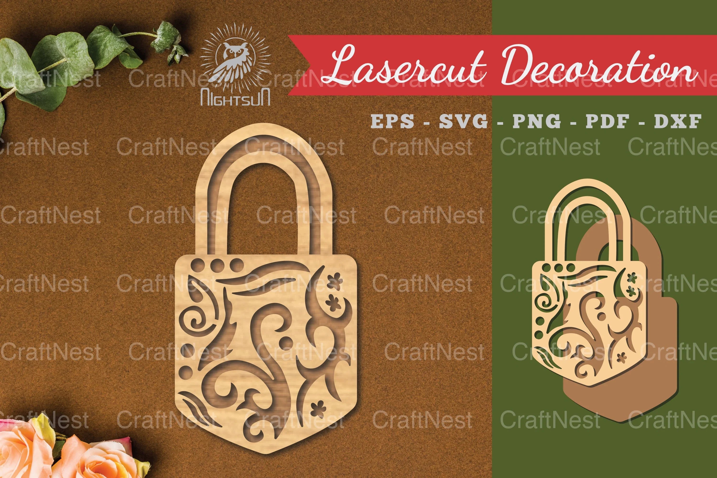 Decorative Lock Laser Cut Design Bundle - CraftNest - Digital Crafting and Art