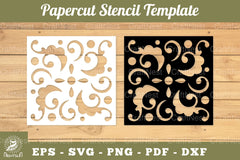 Decorative Paper Cut Stencil SVG Bundle - CraftNest - Digital Crafting and Art
