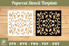 Decorative Paper Cut Stencil Clipart Bundle - CraftNest - Digital Crafting and Art