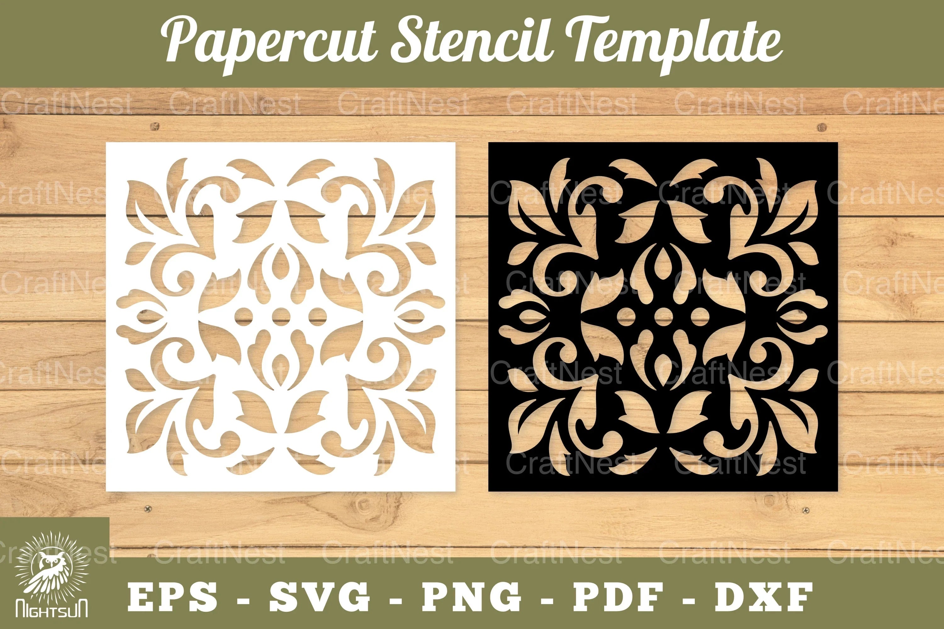 Decorative Paper Cut Stencil Clipart Bundle - CraftNest - Digital Crafting and Art