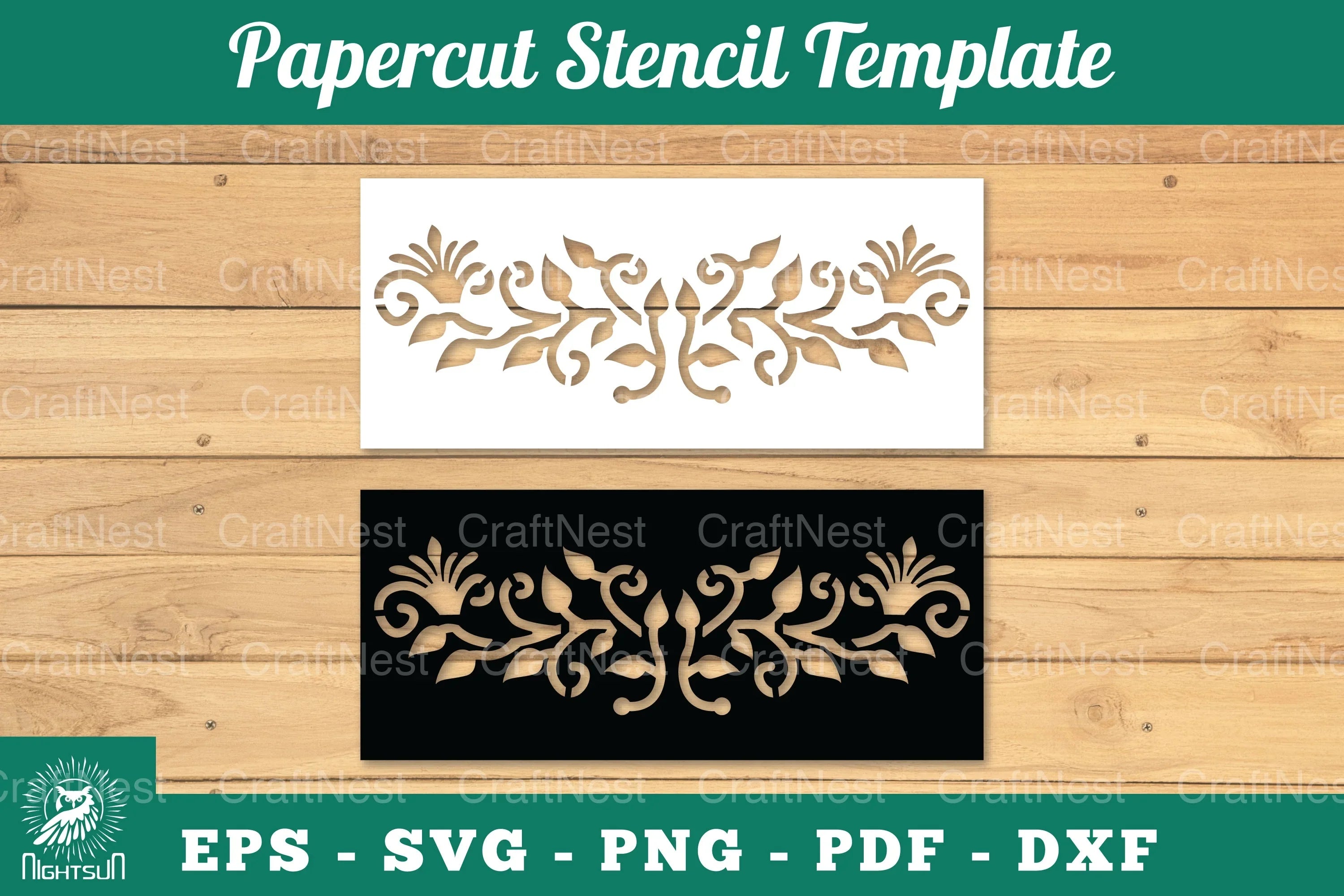 Decorative Papercut Stencil Clipart Bundle - CraftNest - Digital Crafting and Art
