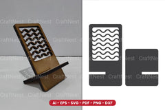 Decorative Phone Holder Lasercut SVG Bundle - CraftNest - Digital Crafting and Art
