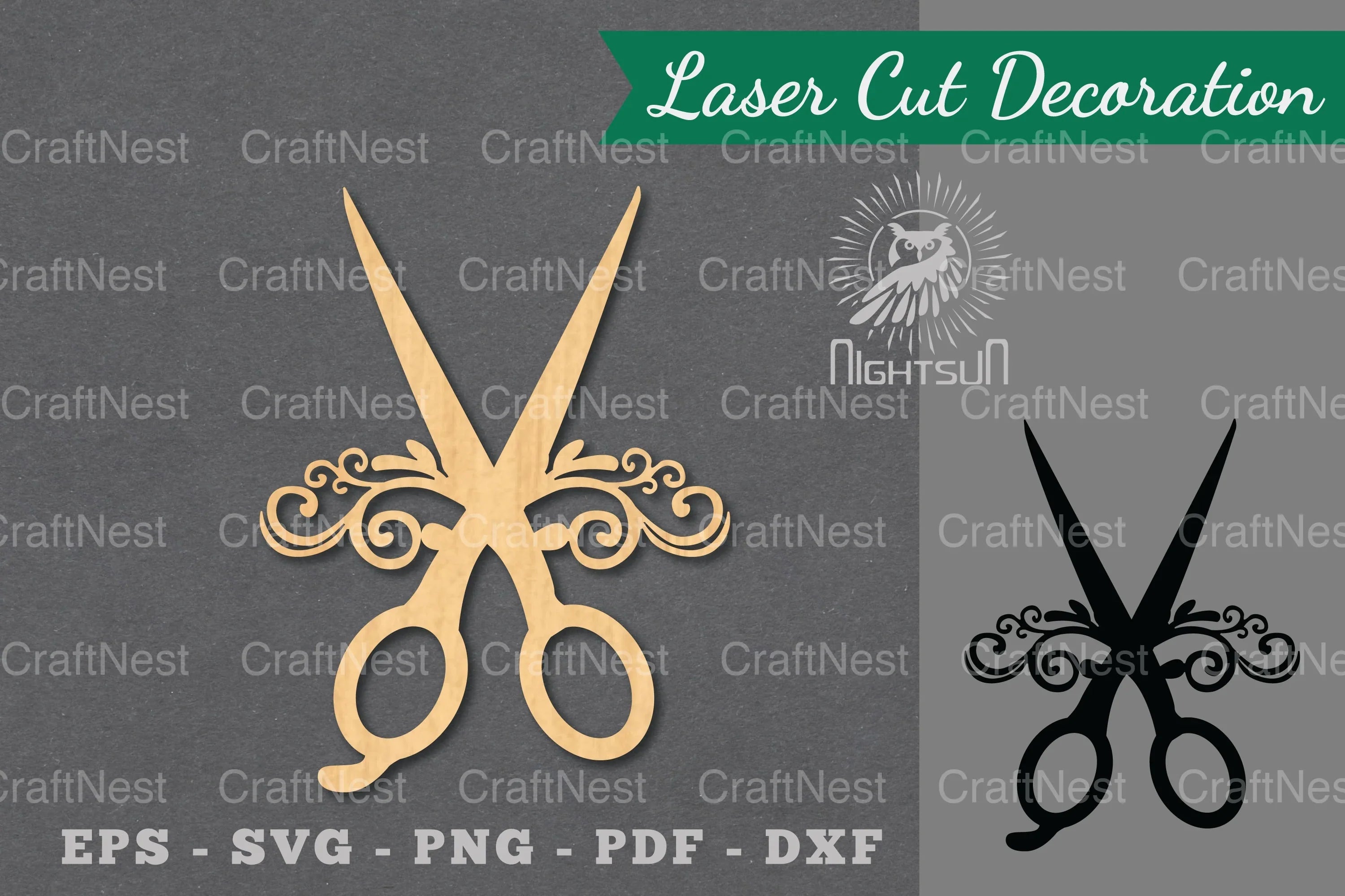 Decorative Scissors Laser Cut Decoration Clipart Bundle - CraftNest - Digital Crafting and Art