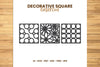 Decorative Square Lasercut SVG Clipart Bundle