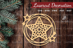 Decorative Stars Lasercut Round SVG Bundle - CraftNest - Digital Crafting and Art