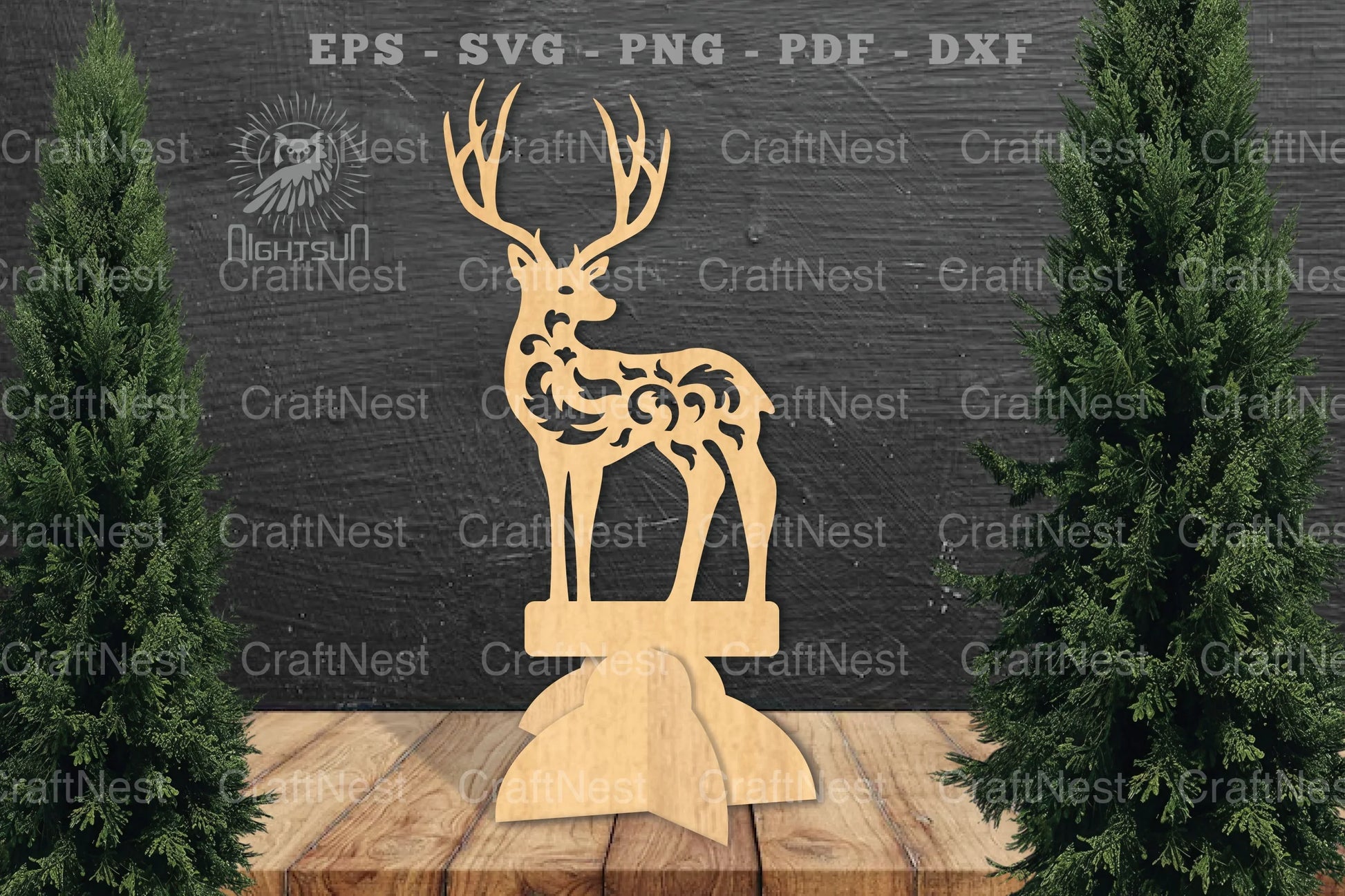 Deer Laser Cut Home Decor SVG Bundle - CraftNest - Digital Crafting and Art