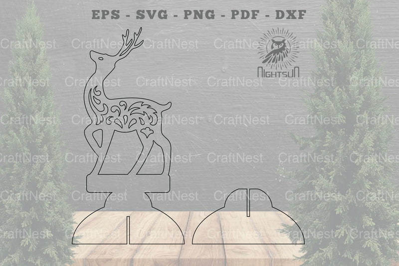 Deer Laser Cut Home Decor SVG Bundle - CraftNest - Digital Crafting and Art