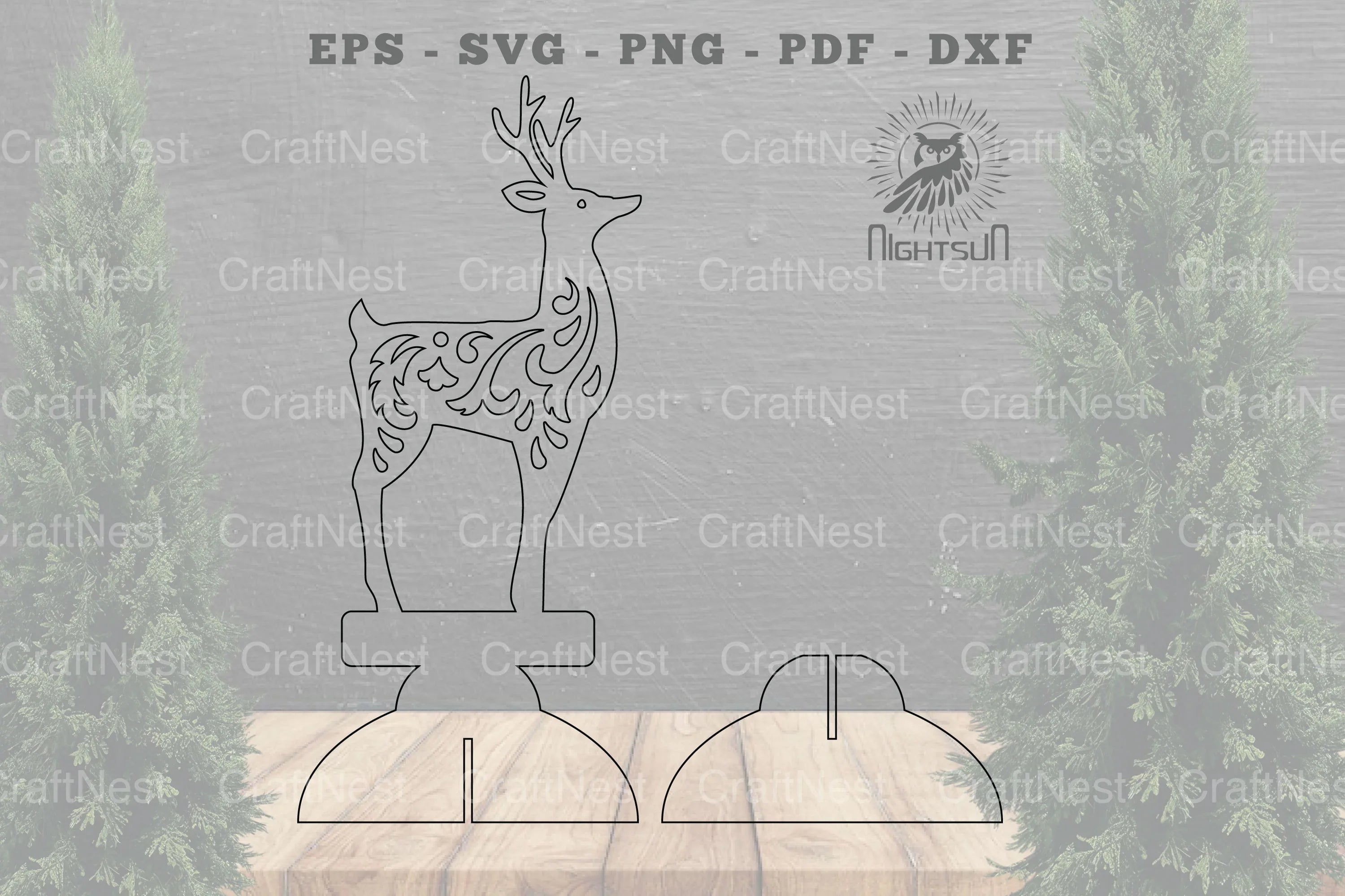 Deer Laser Cut Home Decor SVG Bundle - CraftNest - Digital Crafting and Art
