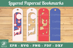 Deer Layered Papercut Bookmarks Clipart Bundle - CraftNest - Digital Crafting and Art