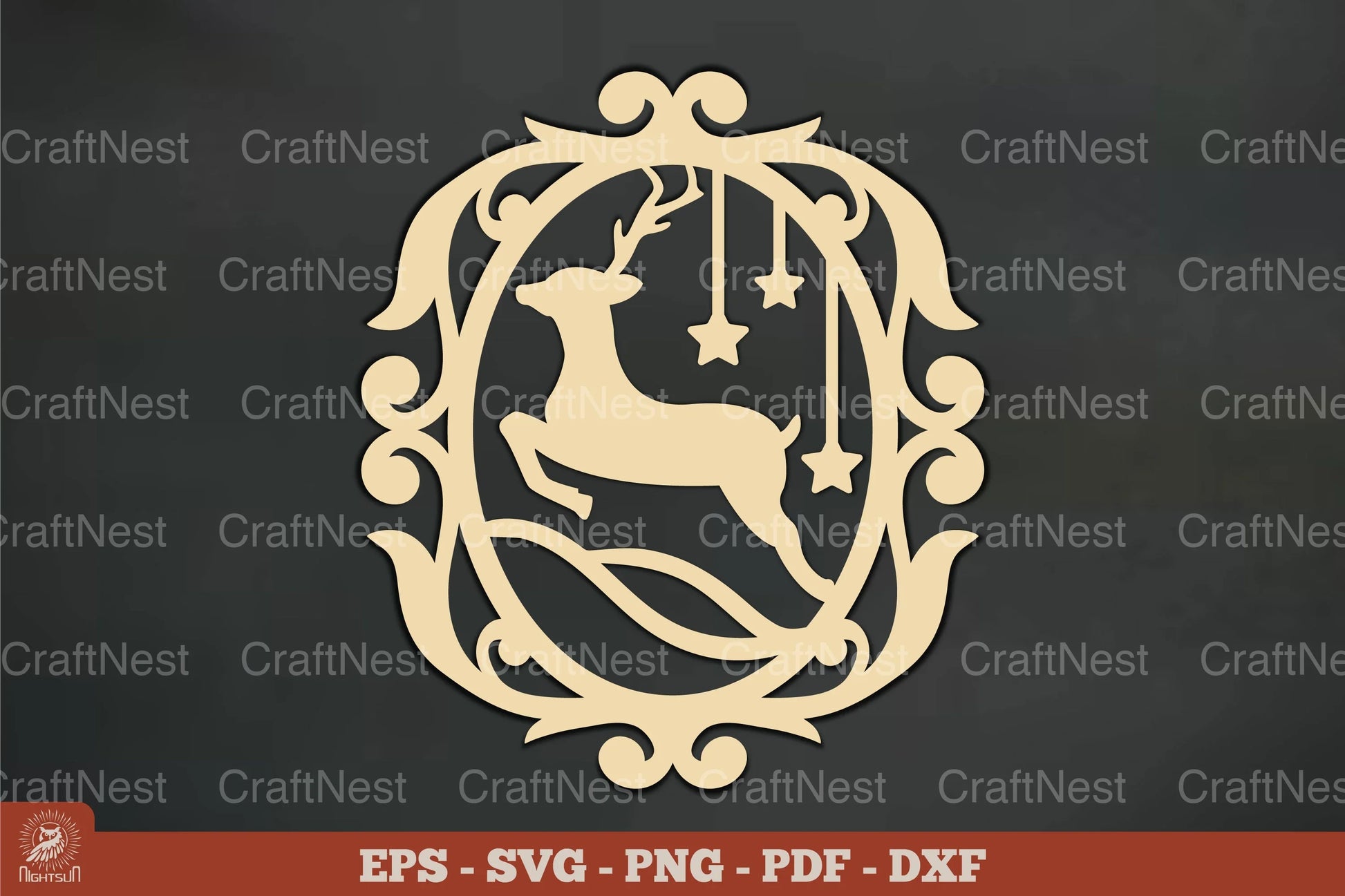 Vintage Deer Ornament Clipart Bundle - CraftNest - Digital Crafting and Art